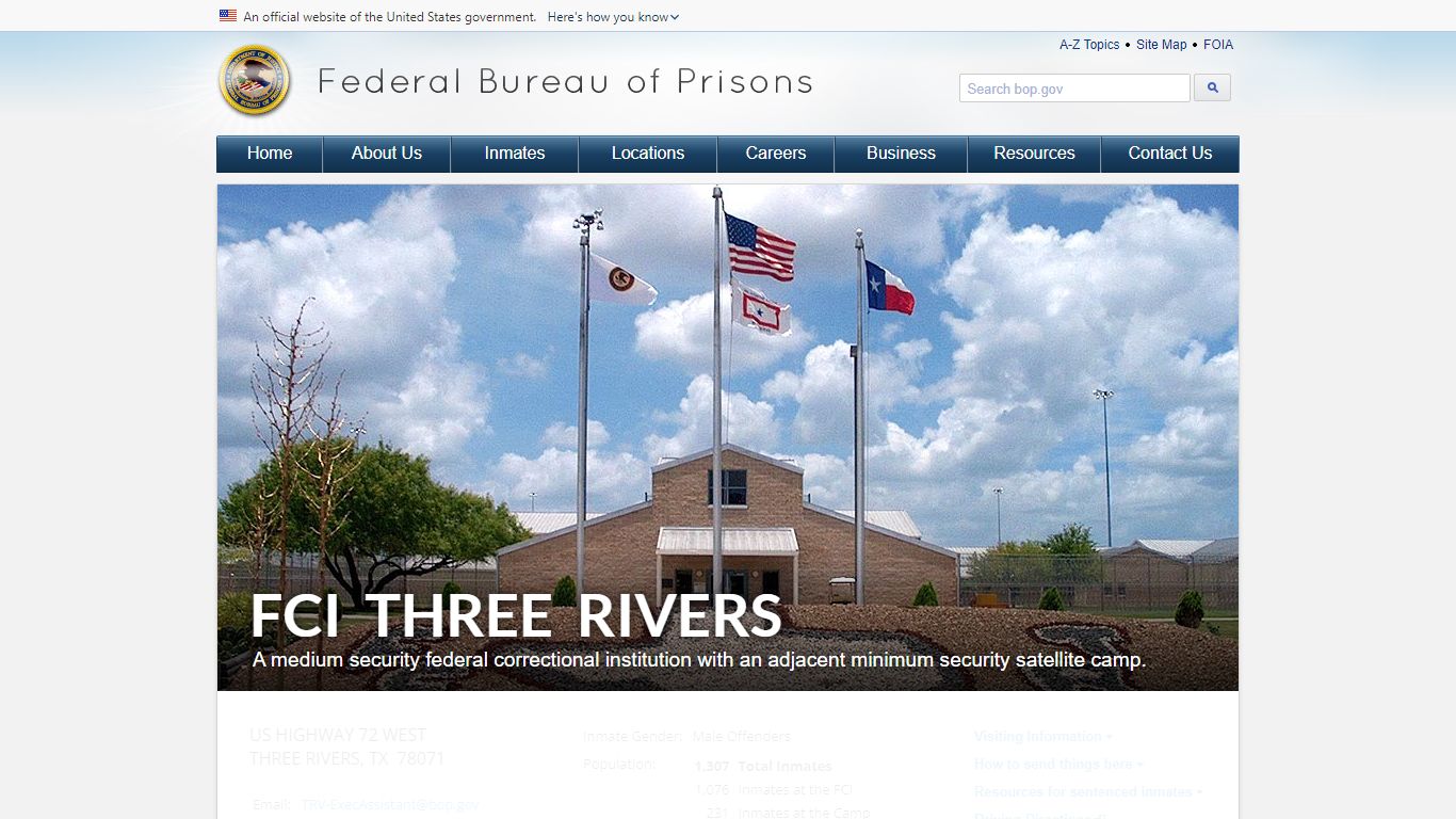 FCI Three Rivers - Federal Bureau of Prisons