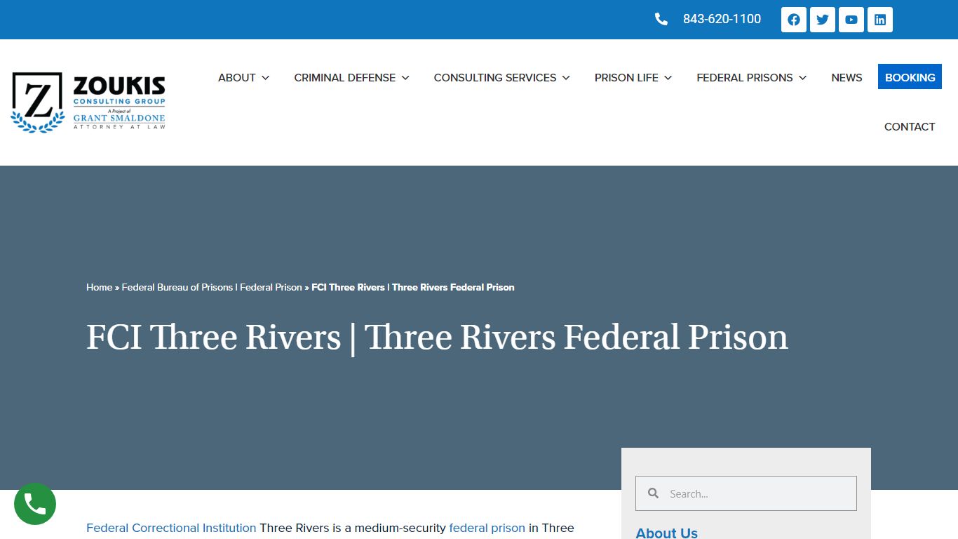 FCI Three Rivers - Three Rivers Federal Prison - Law Offices of Grant ...